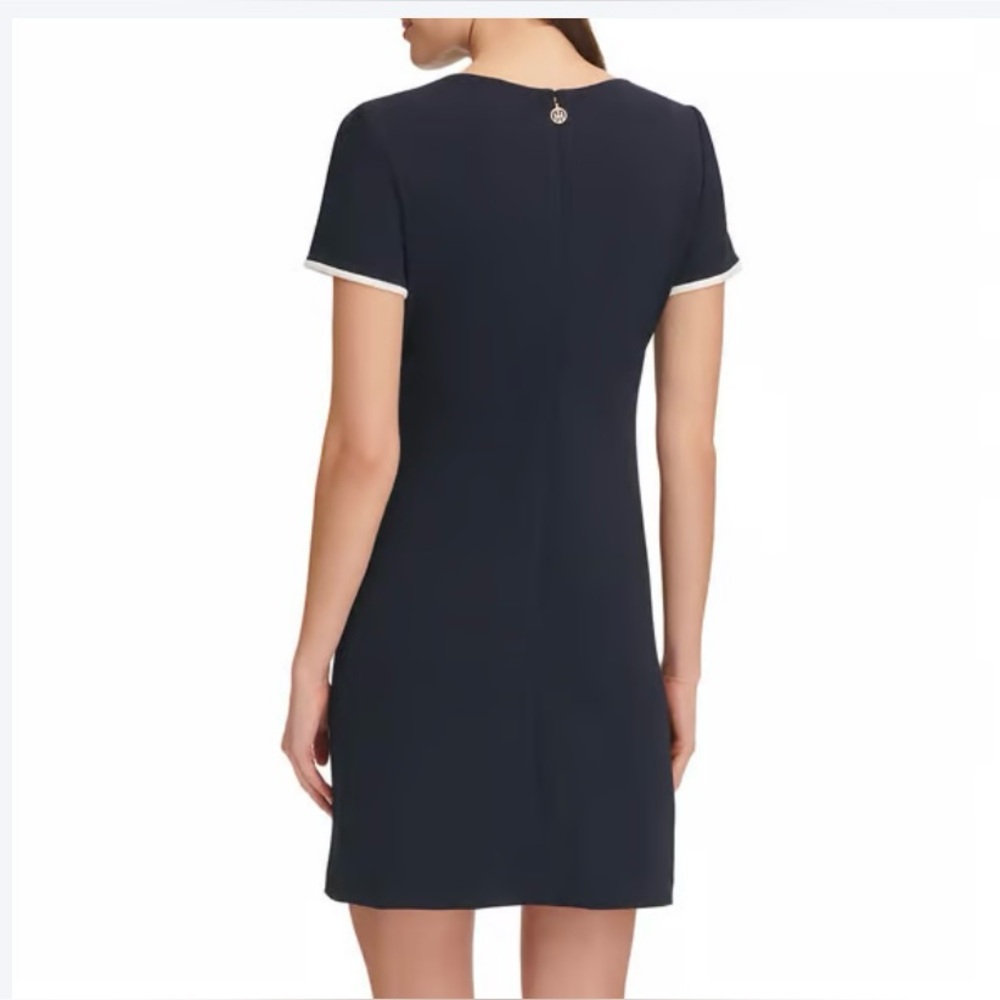 Tommy Hilfiger Blue Sheath Mini Dress Short Sleeve - Picture 2 of 5